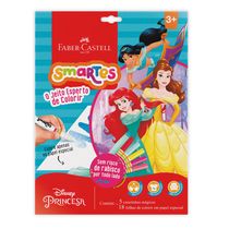 Conjunto De Colorir - Disney Princesas - 18 Folhas Para Colorir E 5 Canetinhas Mágicas - Faber