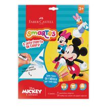 Conjunto De Colorir - Disney - Mickey - 18 Folhas Para Colorir E 5 Canetinhas Mágicas - Faber