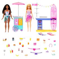 Conjunto De Bonecas E Acessórios - Barbie - Calçadão Da Praia - Mattel