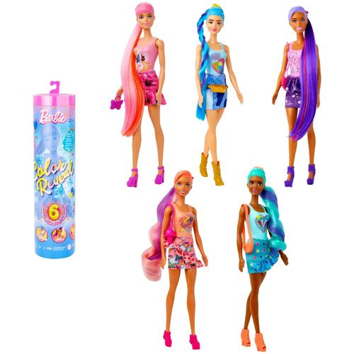 Boneca - Barbie - Color Reveal Looks Denim - Colorido - Sortidas - Mattel