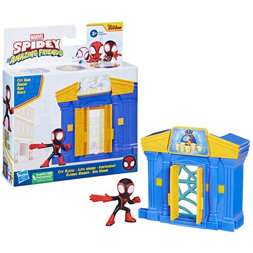 Blocos de Montar - PlaySets - Marvel - Homem Aranha e Seus Amigos Espetaculares na Cidade - Hasbro