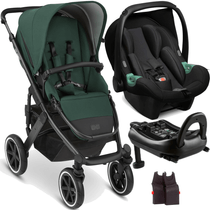 Carrinho com Bebe Conforto Base ISOFIX ABC Design Salsa 4 Basil