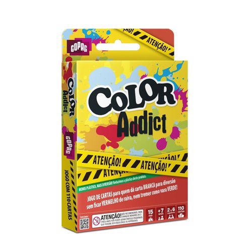 Jogo De Cartas - Color Addict Cartucho - De 2 A 6 jogadores - Copag