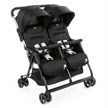 Carrinho de Bebê para Gêmeos - Chicco - Ohlala Twin - De 0kg a 15kg - Preto