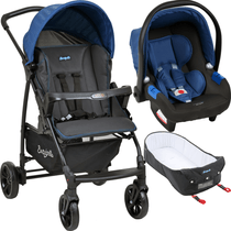 Carrinho de Bebe Bebe Conforto Moises Burigotto Ecco CZ Azul