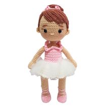 Boneca - Bailarina - Rosa - Amigu Amigurumi