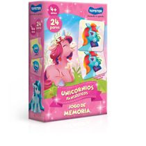 Jogo De Memória - Unicórnios Fantásticos - 48 Peças - Toyster
