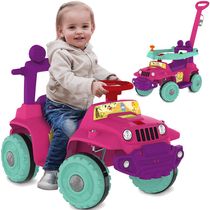 Passo a Passo Infantil Bandeirante Babyjipe - 2 em 1 - Rosa/Lilás