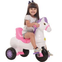 Triciclo Infantil Passeio e Pedal Cavalinho Potó - Rosa - Calesita