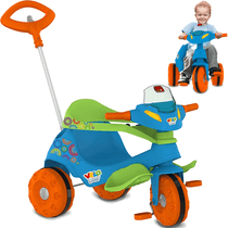 Carrinho de Passeio Pedal Triciclo Bandeirante Velobaby Azul