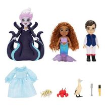 A Pequena Sereia - Set De Bonecas Com Ariel, Ursula E Eric