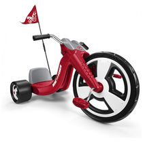 Triciclo Infantil com Mastro de Bandeira para crianças de 3 a 7 Anos, Radio Flyer Big Flyer Sport, Vermelho