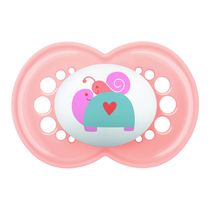 Chupeta - Mam - Original Trends - Tartaruga e Caracol - Bico de Silicone SkinSoft - Creme