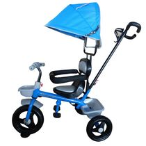 TRICICLO INFANTIL COM CAPOTA AZUL - IMPORTWAY