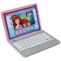 Laptop de Brinquedo Portátil em Inglês com Luzes e Sons e Fundo de Tela Removível, Disney Princesa