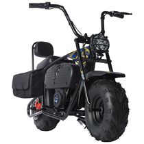 Moto Elétrica Infantil a Bateria 36V com Farol e Bolsa Destacável, Suporta 68 kg, Oryxearth, Azul e Amarelo