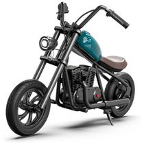 Moto Elétrica Infantil a Bateria 21V, 60 Min de Ação, até 16 km, h para Crianças de 3 Anos ou Mais, Hyper GoGo, Azul