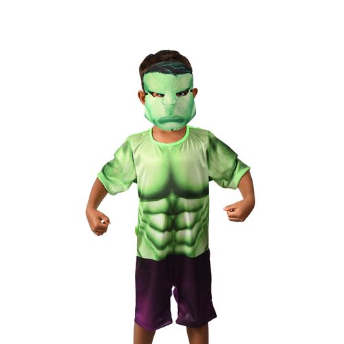 Fantasia Infantil - Hulk - Tam P - Verde - Novabrink