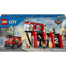 LEGO - City Fire - Quartel com Caminhão dos Bombeiros - 60414