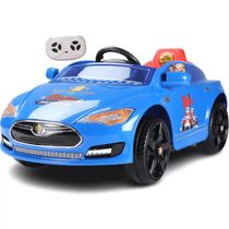 Mini Veículo Elétrico Infantil - Patrulha Canina - 12V - Resgate de Corrida - Azul - Bang Toys