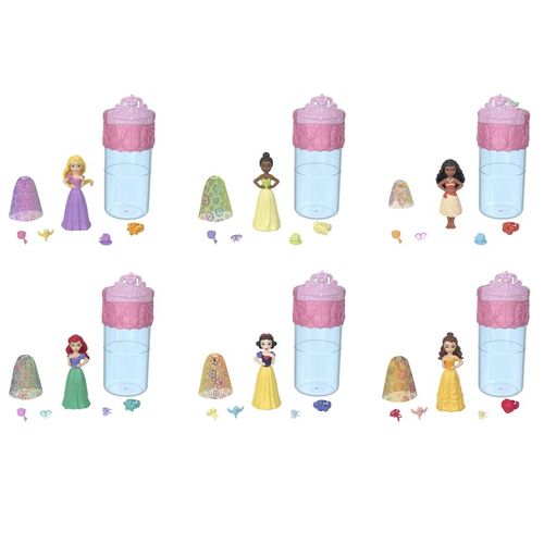 Mini Boneca - Disney Princesa - Royal Color Reveal - Festa no Jardim - Surpresa - Mattel