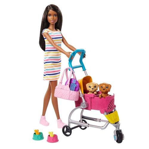 Conjunto de Boneca com Acessórios - Barbie - Passeio com Cachorrinho - Mattel