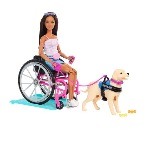 Conjunto de Boneca Articulada com Figura - Barbie - Cadeira de Rodas - Mattel