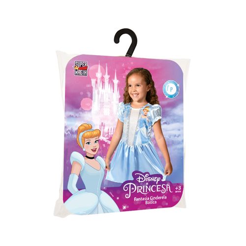 Fantasia Infantil - Disney Princesa - Cinderela - Tamanho M - Novabrink
