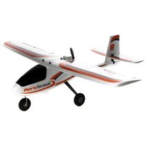 Avião de Controle Remoto com Bateria e Carregador não Incluídos, HobbyZone AeroScout HBZ380001, Branco