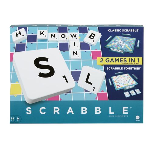 Jogo De Tabuleiro - 2 Em 1 Colaborativo - Scrabble - Mattel