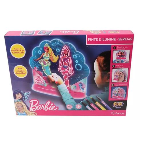 Barbie Pinte e Ilumine Sereias