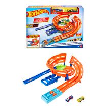 Conjunto De Pista E Carrinhos - Hot Wheels - Giro Veloz - Mattel