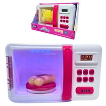 Microondas Infantil Casa Encantada Zippy Toys - Com Som Luzes Comida Muda De Cor Pratinho Gira