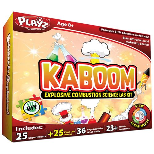 Kit de 50 experimentos científicos para crianças de 8 a 12 anos com 25 tokens de Playz diversão e aprendizado garantidos