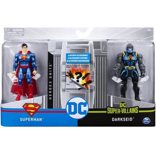 Mini Figuras Superman e Darkseid DC Comics SUNNY 2194