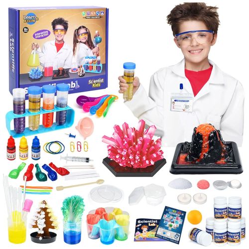 Kit de Ciências STEM para Crianças 56 Experimentos de Laboratório para Adolescentes de 8 a 14 anos Projetos ROKKES