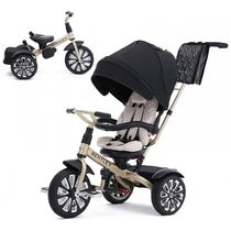 Triciclo Infantil 6 em 1, Oficialmente Projetado pela Bentley com Cobertura e Alça para os Pais, POSH BABY KIDS, Rosa