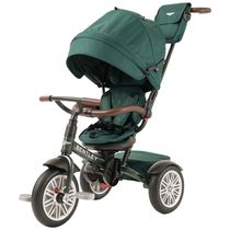 Triciclo Infantil 6 em 1, Oficialmente Projetado pela Bentley com Cobertura e Alça para os Pais, POSH BABY KIDS, Verde