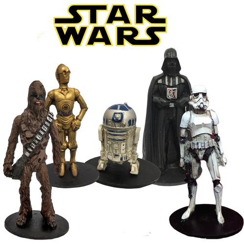 Kit Star Wars 15cm Boneco Resina - Star Wars