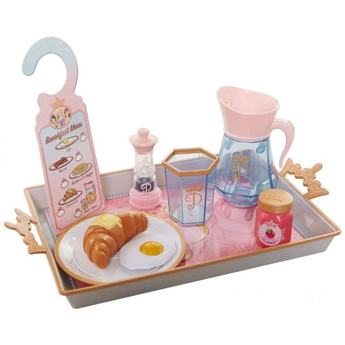 Bandeja de Café da Manhã com Acessórios Estilo Princesa Disney, Rosa