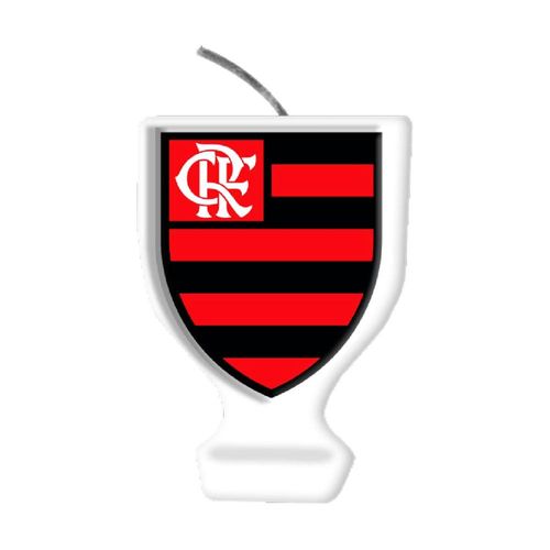 Vela Aniversário Com Pavio Mágico Festa Tema Time de Futebol Flamengo