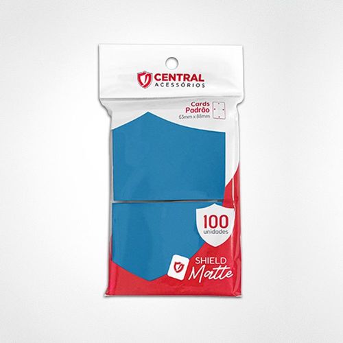Central Shield Matte 100 un Para Cartas Pokémon Magic Azul