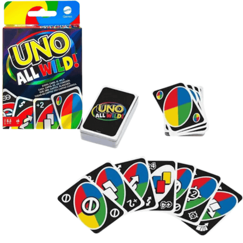 Jogo Uno All Wild 112 Cartas Coringas 7+ HHL33 Mattel