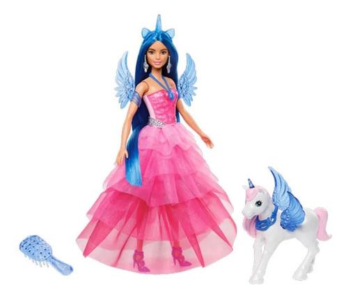 Boneca Barbie Edição Especial Safira Com Asas Cabelo Azul