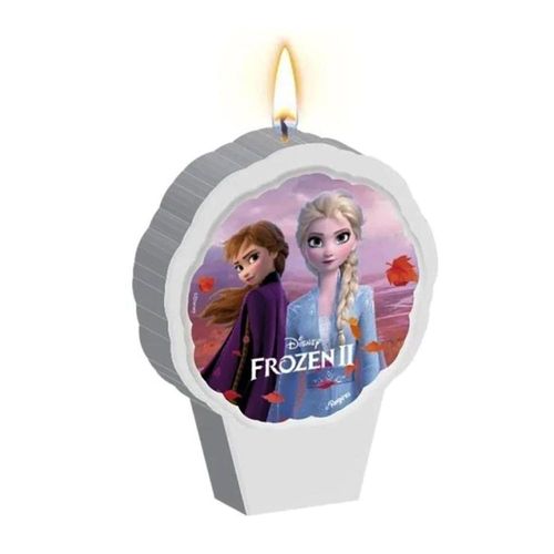 Vela Frozen 2 Sem Numero Festa Princesas Infantil Com Pavio Mágico