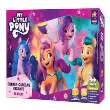 Quebra-Cabeça 48 Peças Gigante - My Little Pony - Arco-Íris Encantado - Mimo Toys