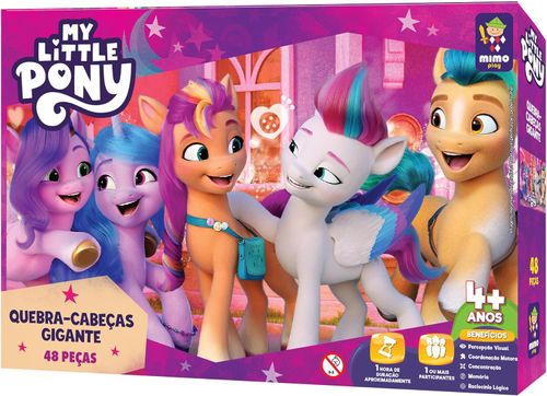 Quebra-Cabeça 48 Peças Gigante - My Little Pony - Festa Dos Sonhos - Mimo Toys