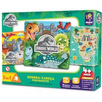 Quebra-Cabeça Progressivo 12, 24 e 36 Peças - Jurassic World - Mimo Toys