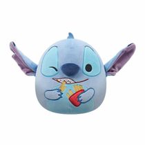 Pelúcia Squishmallow 20cm do Stitch com Batata Frita  Disney