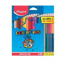 Lápis de Cor Color’Peps - Star 24 Cores + 6- Maped